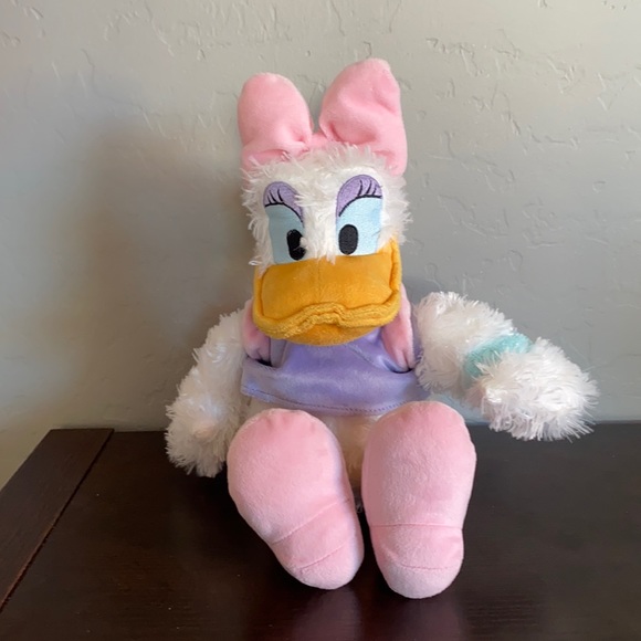 Disney Parks Daisy Duck Plush 17” Stuffed Animal Disneyland “SOFT” Great Cond.